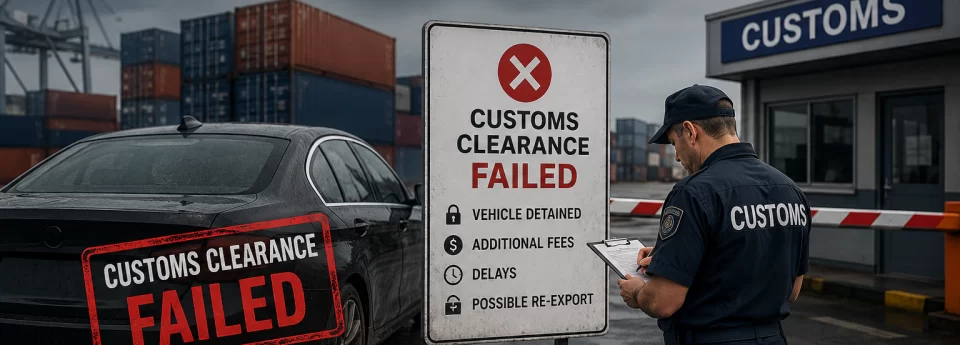 Car Fails Customs Clearance