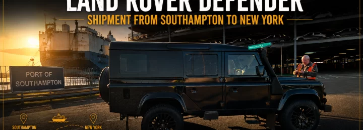 Land Rover Defender Shipment from Southampton to New York