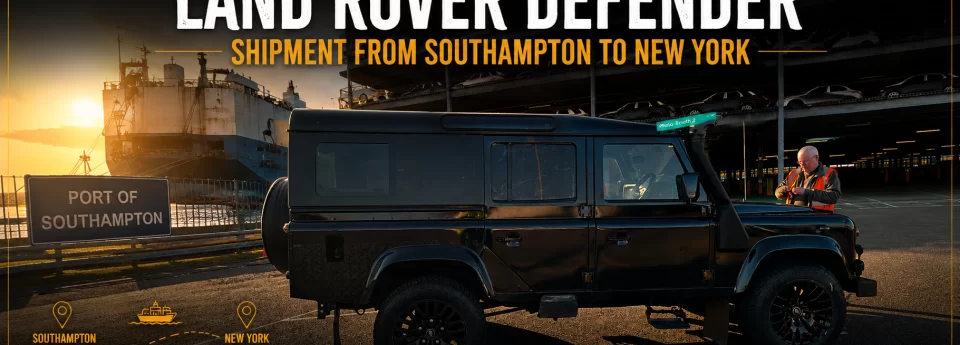 land rover defender shipping