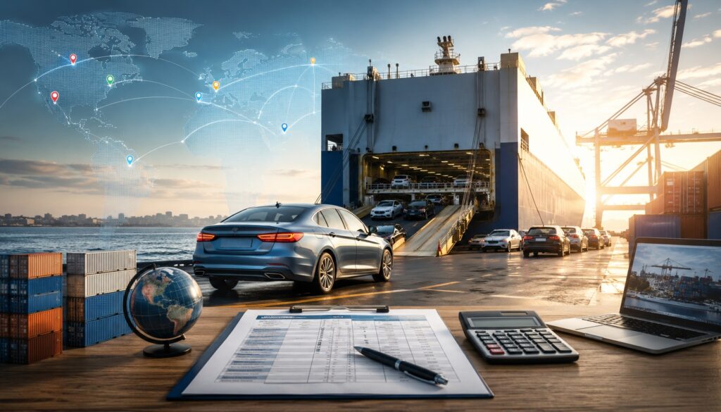 Honest car shipping costs from the UK — no hidden fees, no vague estimates. Indicative rates by destination, what's included, and a free fixed quote from Ship Cars Ltd.