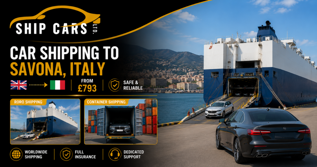 Car shipping from the UK to Savona, Italy — Port of Savona RoRo and container services on the Ligurian coast