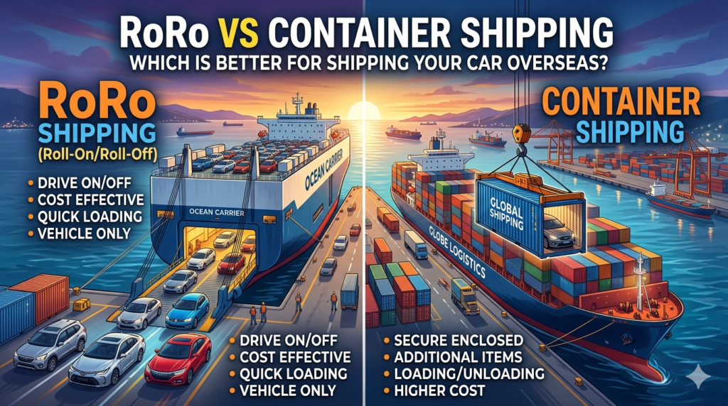 Container Contain Cars Roro RoRo vs Container Shipping: Which Is Better for Shipping Your Car Overseas?