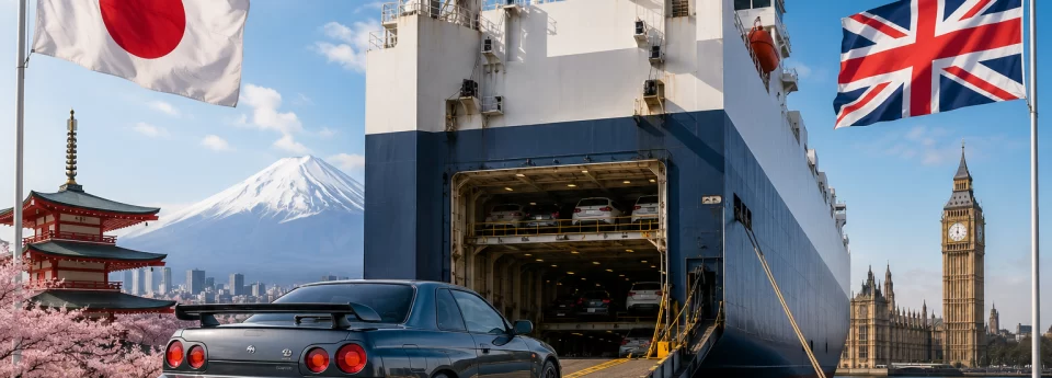 Japan to UK Car