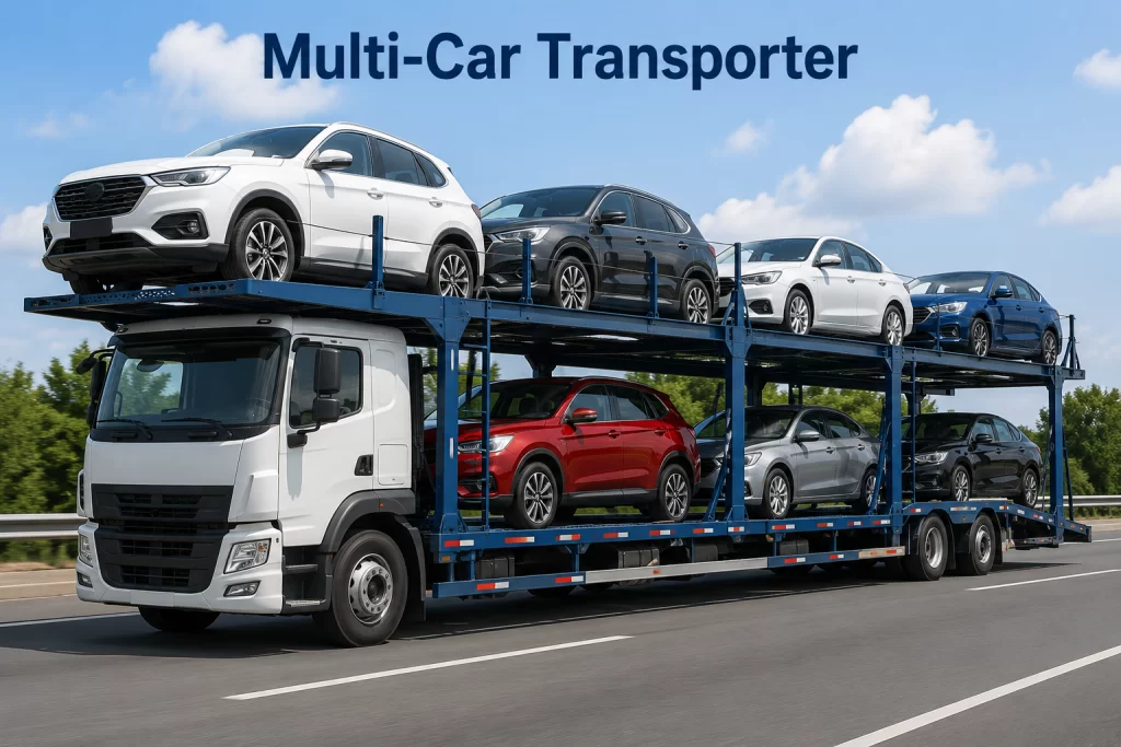 Multi-Car Transporter for car shipping to spain from the UK