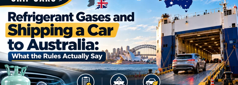 Refrigerant Gases and Shipping a Car to Australia
