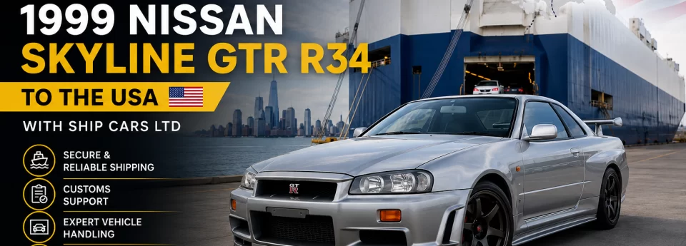 Shipping A 1999 Nissan Skyline GTR R34 To The USA