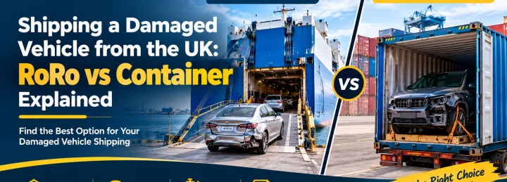 Shipping a Damaged Vehicle from the UK: RoRo vs Container Explained