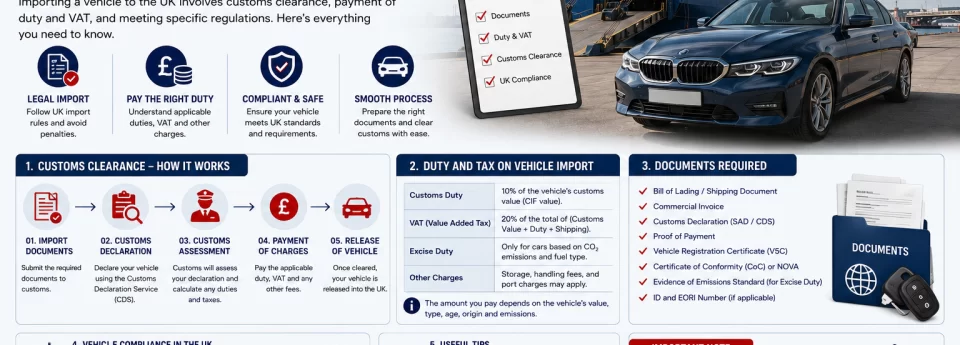 uk vehicle import customs clearance