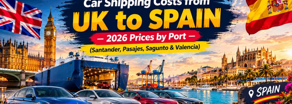 car shipping cost from uk to spain