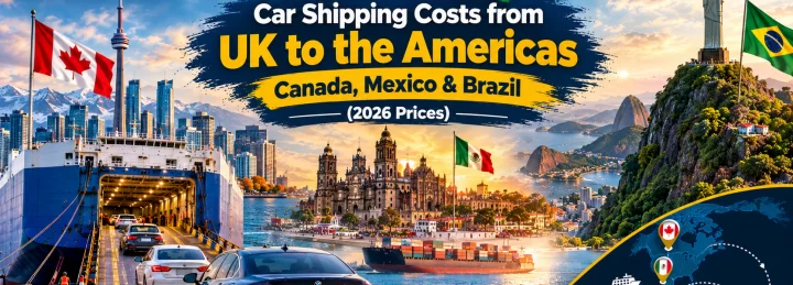 Car Shipping Costs from UK to the Americas — Canada, Mexico & Brazil (2026 Prices)