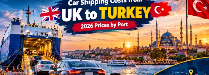 Car Shipping Costs from the UK to Turkey — 2026 Prices by Port