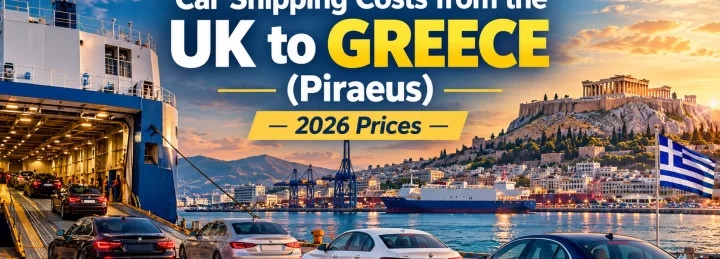 Car Shipping Costs from the UK to Greece (Piraeus) — 2026 Prices