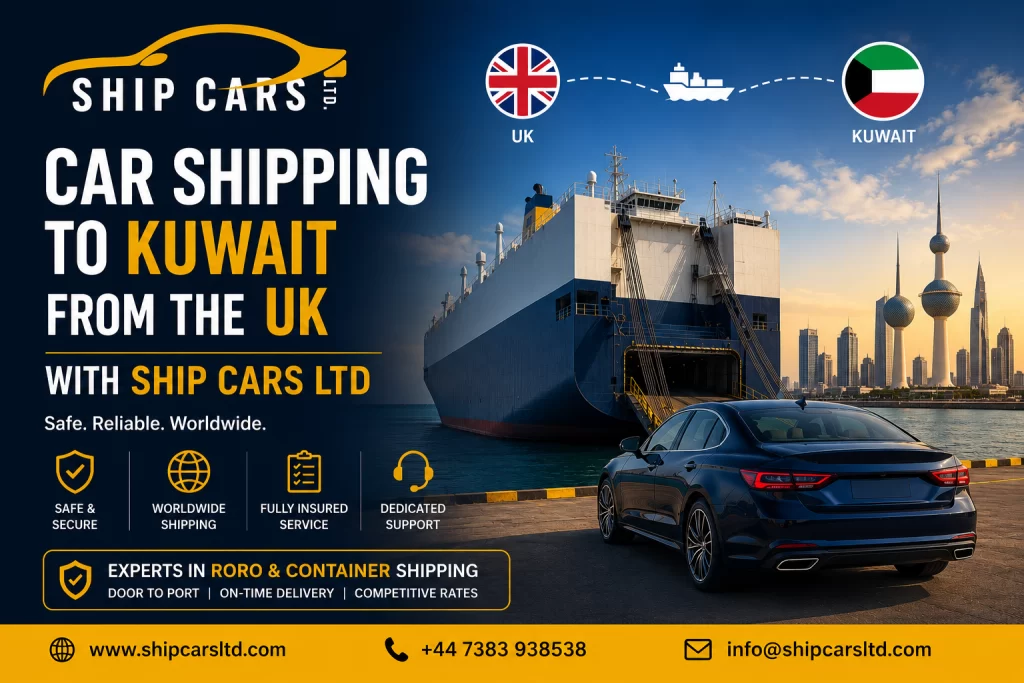 Car shipping from the UK to Kuwait — RoRo and container services to Port of Shuwaikh