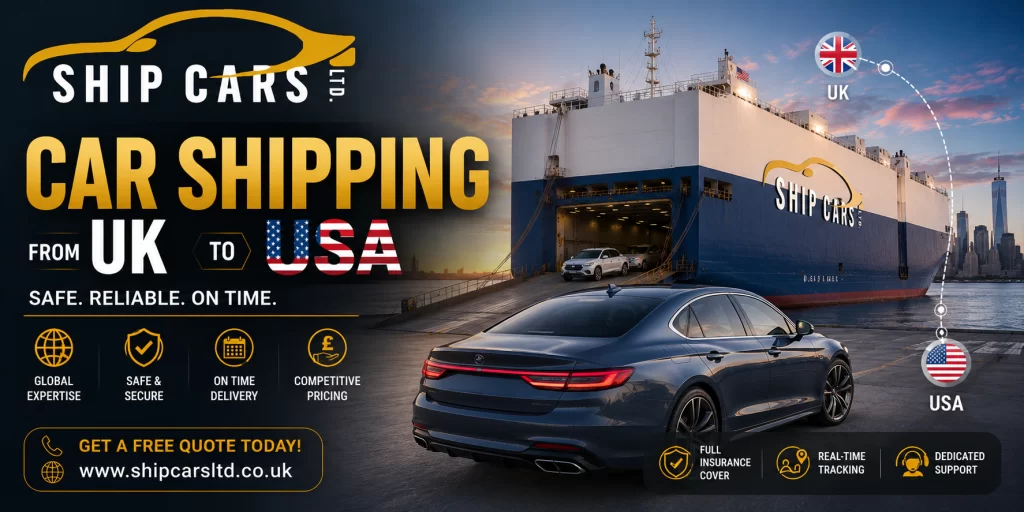 car shipping from uk to usa via container and roro shipping
