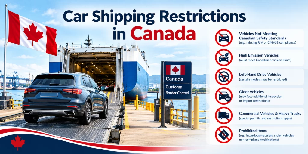 car shipping restriction in canada