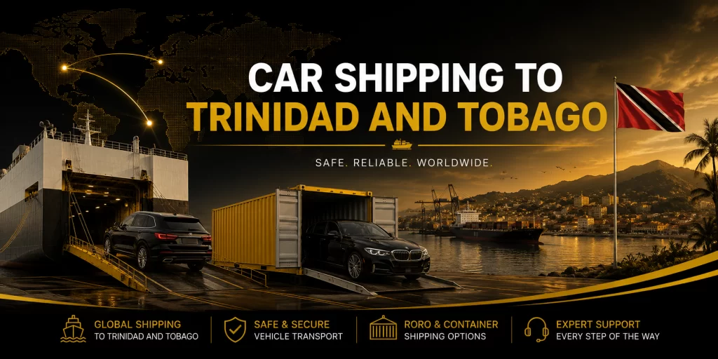 Car shipping from the UK to Port of Spain, Trinidad and Tobago — RoRo and container vessel services departing weekly from Southampton and Tilbury