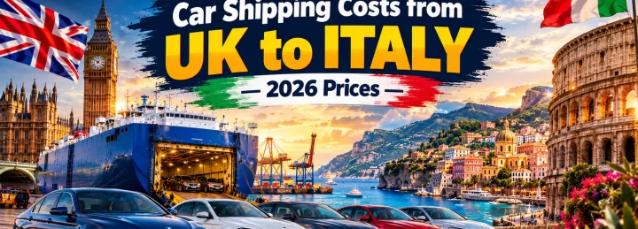 Car Shipping Costs from the UK to Italy — 2026 Prices by Port