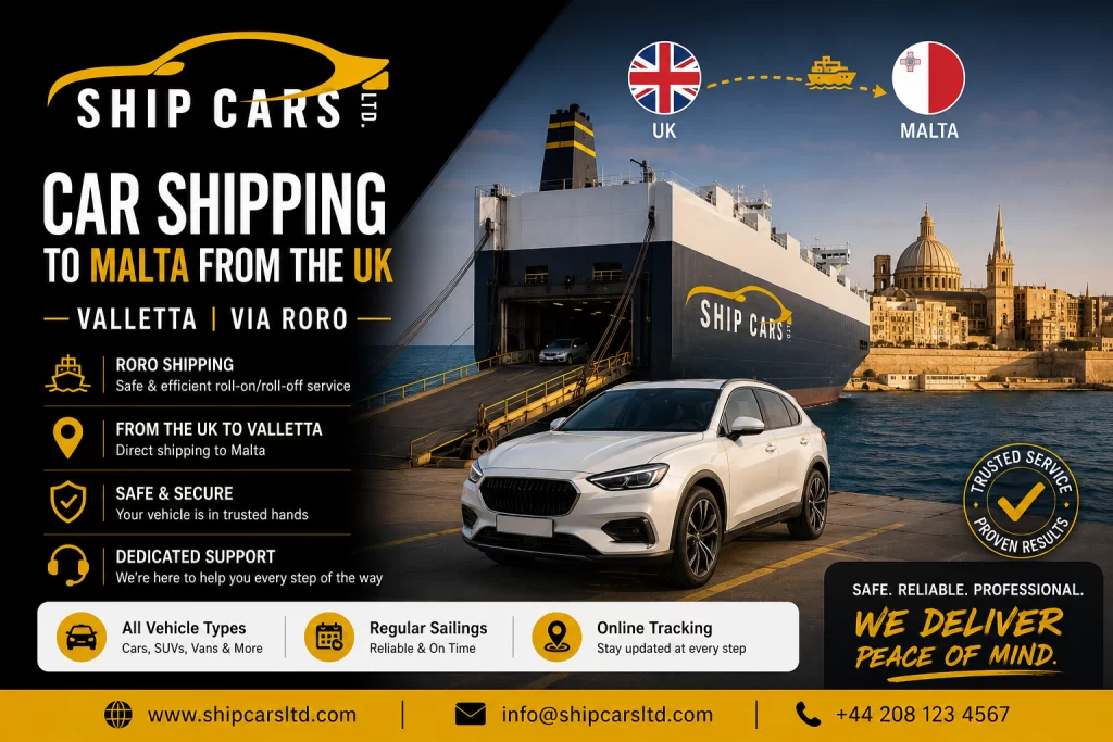 Car Shipping to Malta from the UK | Valletta via RORO