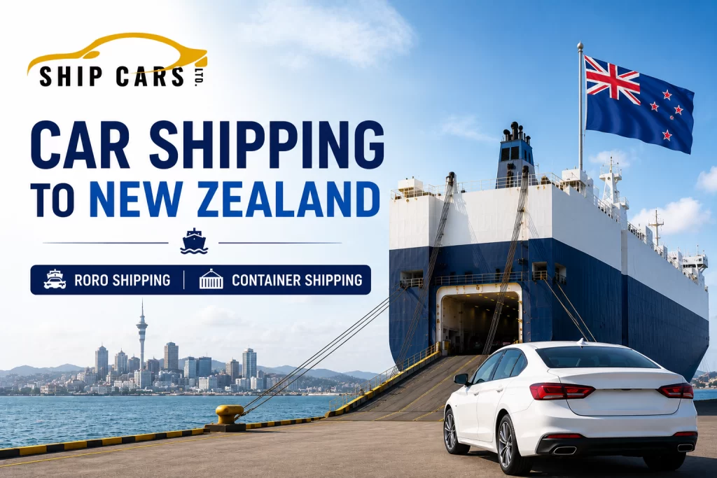Car shipping from the UK to New Zealand — Auckland and Lyttelton port services