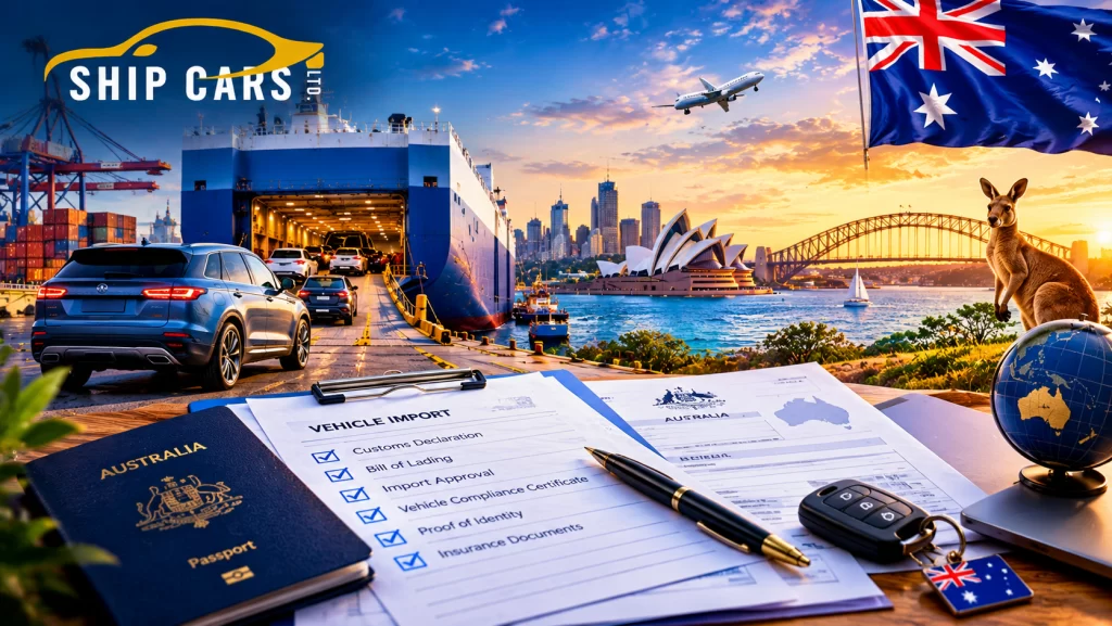 documents for shipping an car to from uk australia