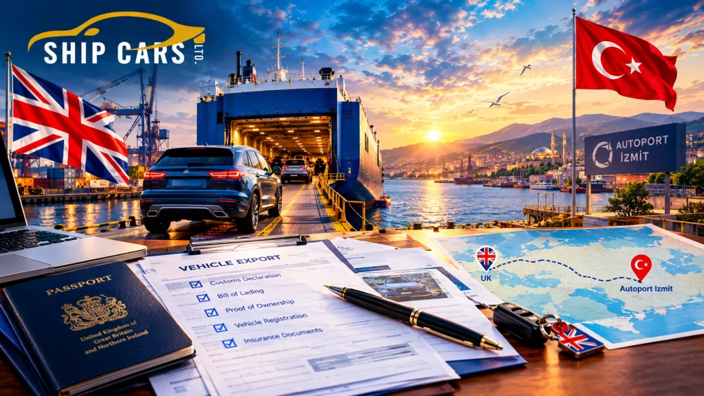 documents from uk to autoport izmit