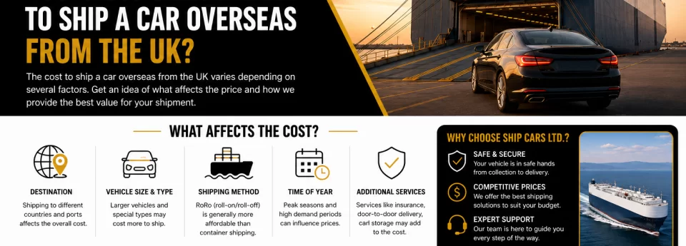 how much does it cost to ship a car from uk
