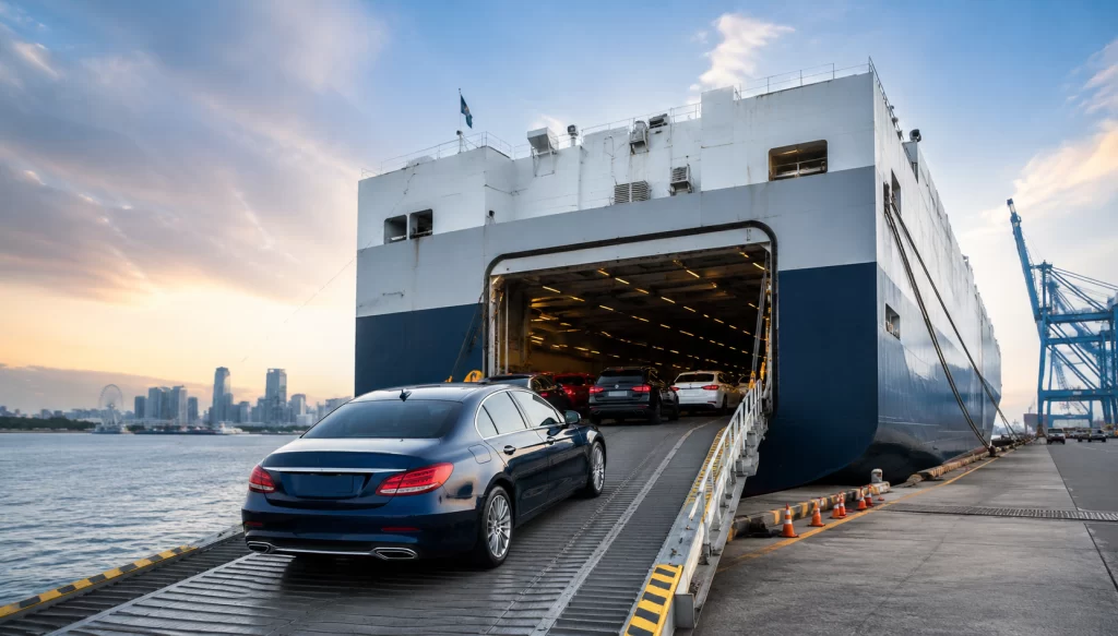 roro car shipping from the uk