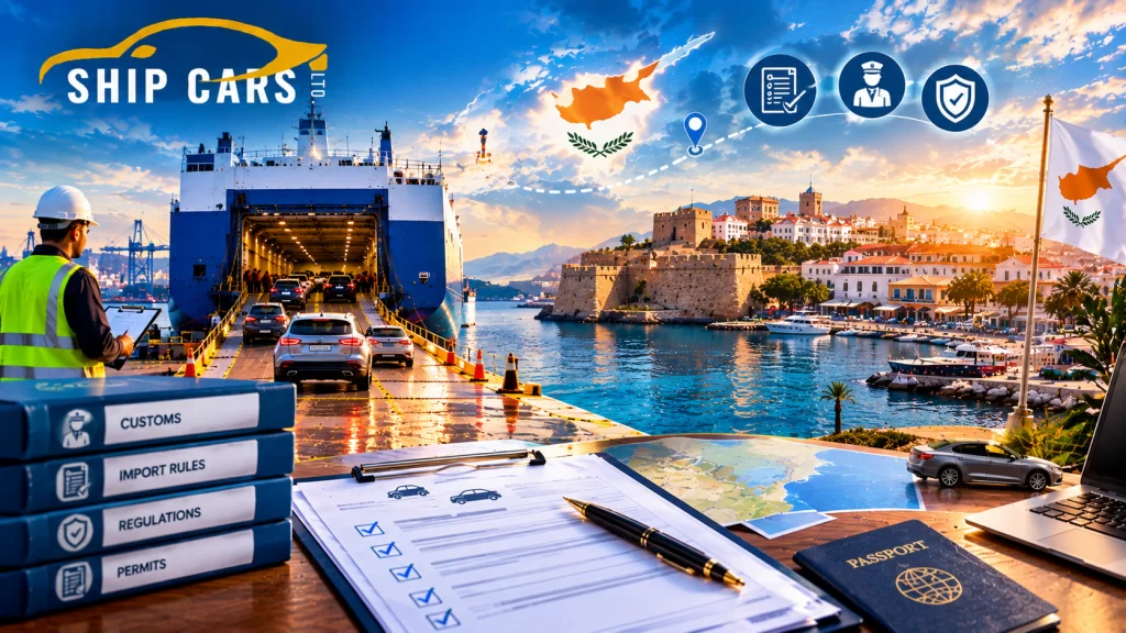 shipping rules from car shipping to cyprus