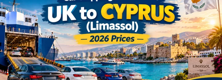 Car Shipping Costs from UK to Cyprus (Limassol) — 2026 Prices